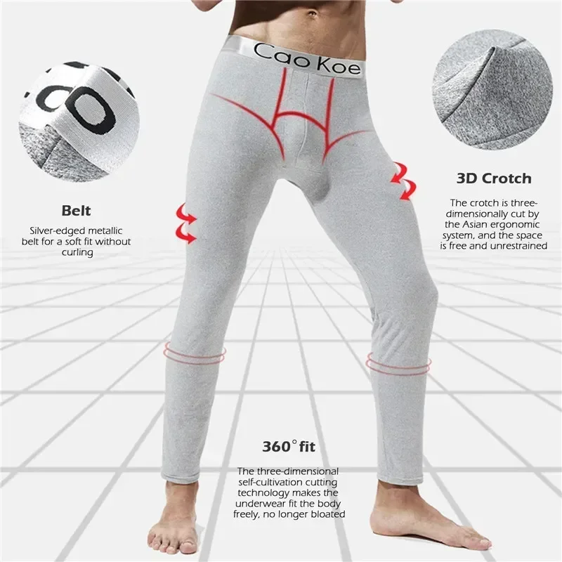 

Winter Fleece-lined Underwear Comfortable Thermal Warm Plus Trousers Size Man Men Leggings Thermo Pants Johns Thick Long Tights