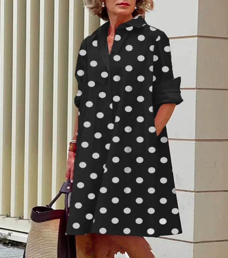 2023 New Shirt Dress Bohemian Three Quarter Sleeve Printed Dress Sexy Boho Style Pocket Turn-down Collar Loose Dresses For Women
2023 New Shirt Dress Bohemian Three Quarter Sleeve Printed Dress Sexy Boho Style Pocket Turn-down Collar Loose Dresses For Women