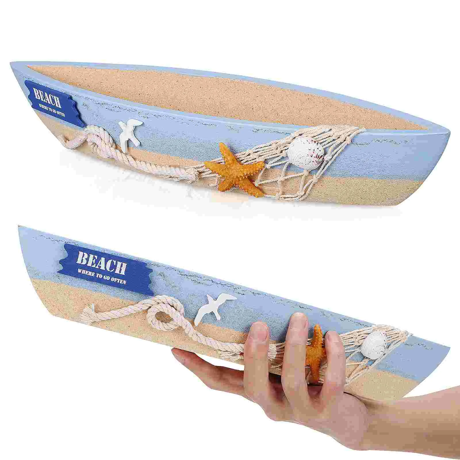 

Boat Tabletop Decor Sailboat Decoration Mediterranean Style Sailing Miniature Row Nautical Home Statue Clothes Steamer