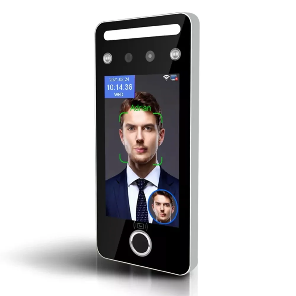 

AI07 3D Visible Face Recognition Terminal Door Access Control And Time Attendance Face Recognition Biometric Machine