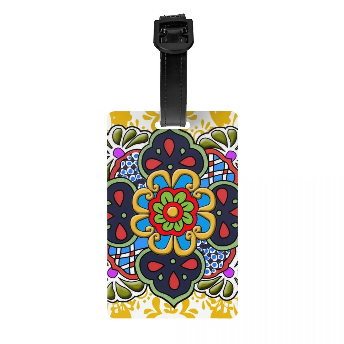 Mexican Talavera Flower Luggage Tag Folk Ceramic Tile Art Travel Bag Suitcase Privacy Cover ID Label
Mexican Talavera Flower Luggage Tag Folk Ceramic Tile Art Travel Bag Suitcase Privacy Cover ID Label