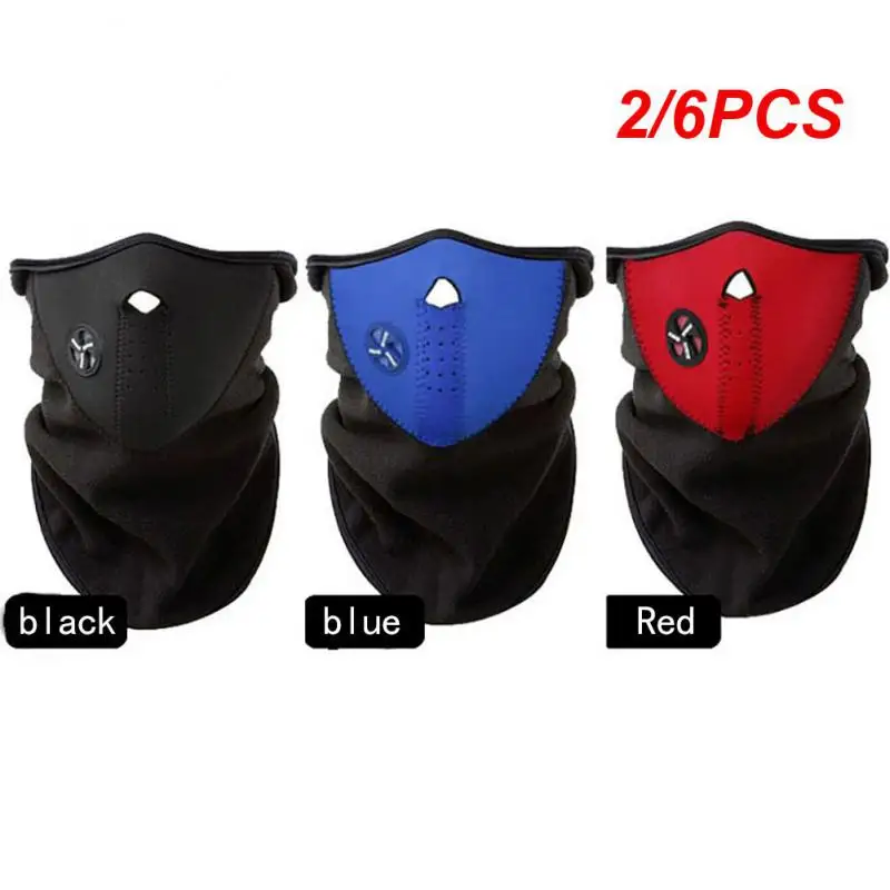 

2/6PCS Windproof Cycling Mask Bike Dustproof Ski Snowboard Outdoor Sports Masks Neck Half Face Balaclavas Hot Winter