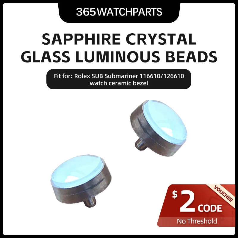 

Watch Bezel Beads Luminous Watch Accessories Sapphire Night Bead For RLX Rolex SUB Submariner Automatic Watch Ceramic Bezel