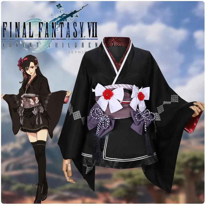 Anime Cosplay Costume Final Fantasy 7 Remake Tifa Lockhart Short Kimono Lovely Uniform Dress Halloween Women Female Clothing
Anime Cosplay Costume Final Fantasy 7 Remake Tifa Lockhart Short Kimono Lovely Uniform Dress Halloween Women Female Clothing