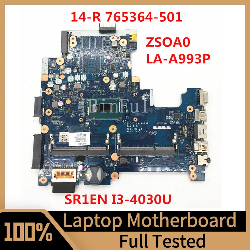 765364-001 765364-501 765364-601 для ноутбука HP 14-R240 G3 материнская плата ZSO40 LA-A993P W/SR1EN I3-4030U CPU 100% полностью протестирована хорошо
765364-001 765364-501 765364-601 для ноутбука HP 14-R240 G3 материнская плата ZSO40 LA-A993P W/SR1EN I3-4030U CPU 100% полностью протестирована хорошо
