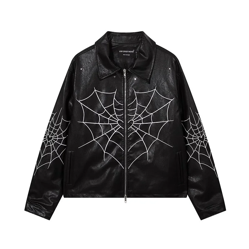 Американский новый дизайн sense cobweb вышивка Короткая кожаная куртка для мужчин и женщин свободная Европейская и американская искусственная кожа
Американский новый дизайн sense cobweb вышивка Короткая кожаная куртка для мужчин и женщин свободная Европейская и американская искусственная кожа