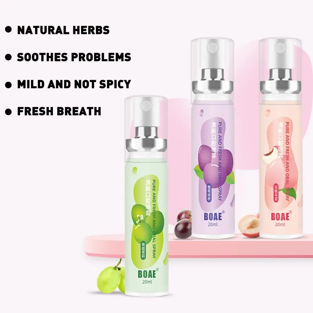 Fruit Flavor Fresh Oral Spray Grape Peach Breath Spray Mouth Freshener Remove Bad Breath Deodorant Peach Grapes Sweet Spray
Fruit Flavor Fresh Oral Spray Grape Peach Breath Spray Mouth Freshener Remove Bad Breath Deodorant Peach Grapes Sweet Spray