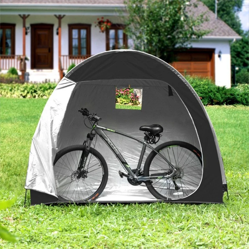 

Bike Cover Storage Tent 420D Oxford Portable Outdoor Waterproof Anti-Dust Shed Heavy Duty for Bike Lawn Mower Garden Tools