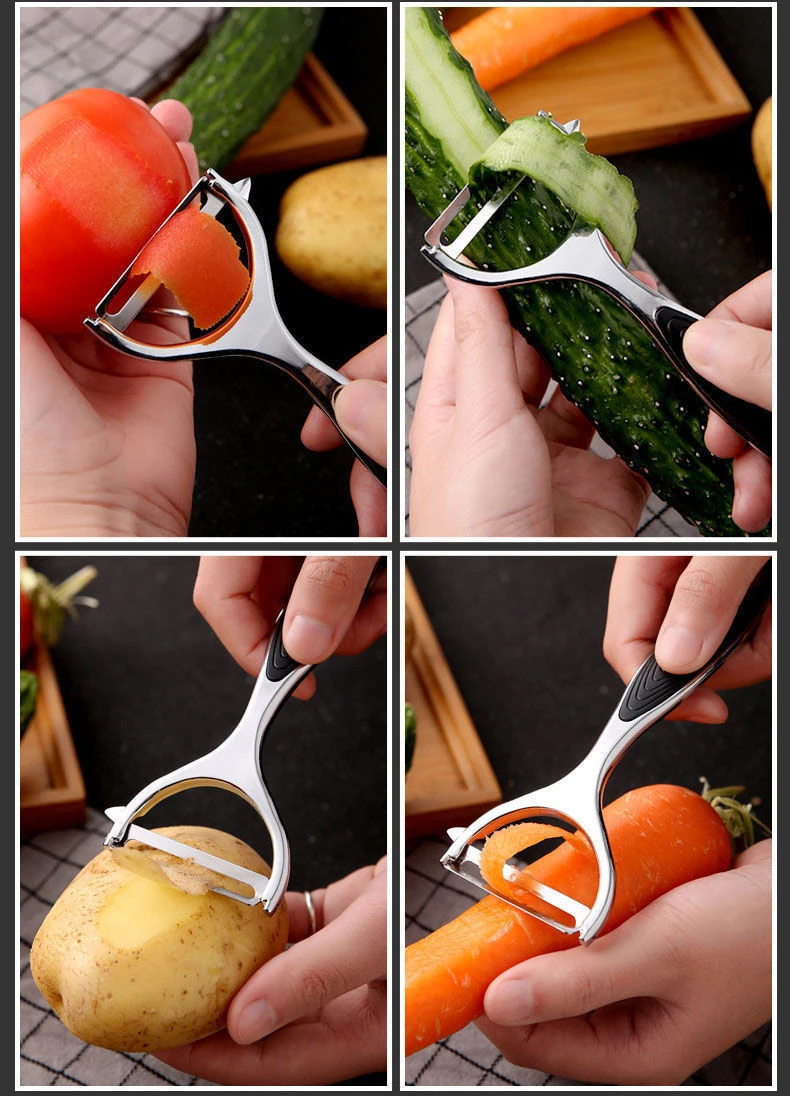 Food Grade Stainless Steel Peeler - 1PC Multi-function Carrot Grater Potato Fruit Kitchen Accessory 2025 Food Grade Stainless Steel Peeler - 1PC Multi-function Carrot Grater Potato Fruit Kitchen Accessory 2025