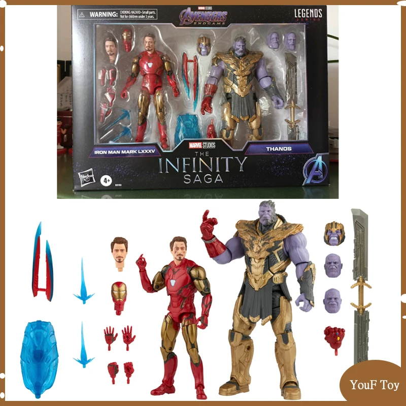 Marvel Legends Series Action Figures Iron Man Mark 85 Vs Thanos Infinity Saga 2-piece Anime Figure Statue Model Collectible Toy 
Marvel Legends Series Action Figures Iron Man Mark 85 Vs Thanos Infinity Saga 2-piece Anime Figure Statue Model Collectible Toy