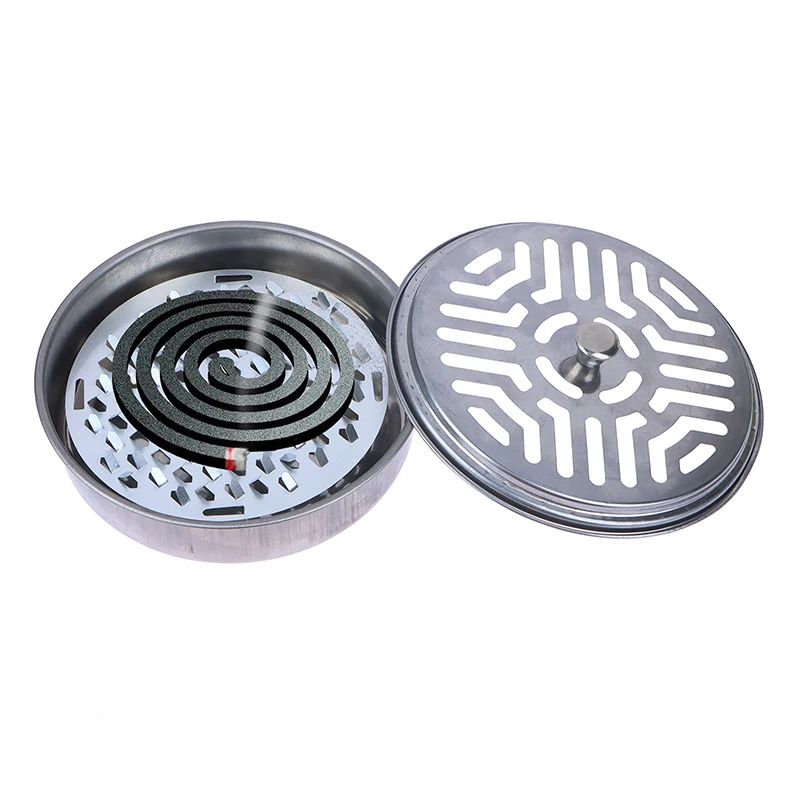 Mosquito Coil Holder Round Steel Mosquito Coil Box With Cover Mosquito Coil Tray Nail Tooth Insect Repellent Candle Holder
Mosquito Coil Holder Round Steel Mosquito Coil Box With Cover Mosquito Coil Tray Nail Tooth Insect Repellent Candle Holder