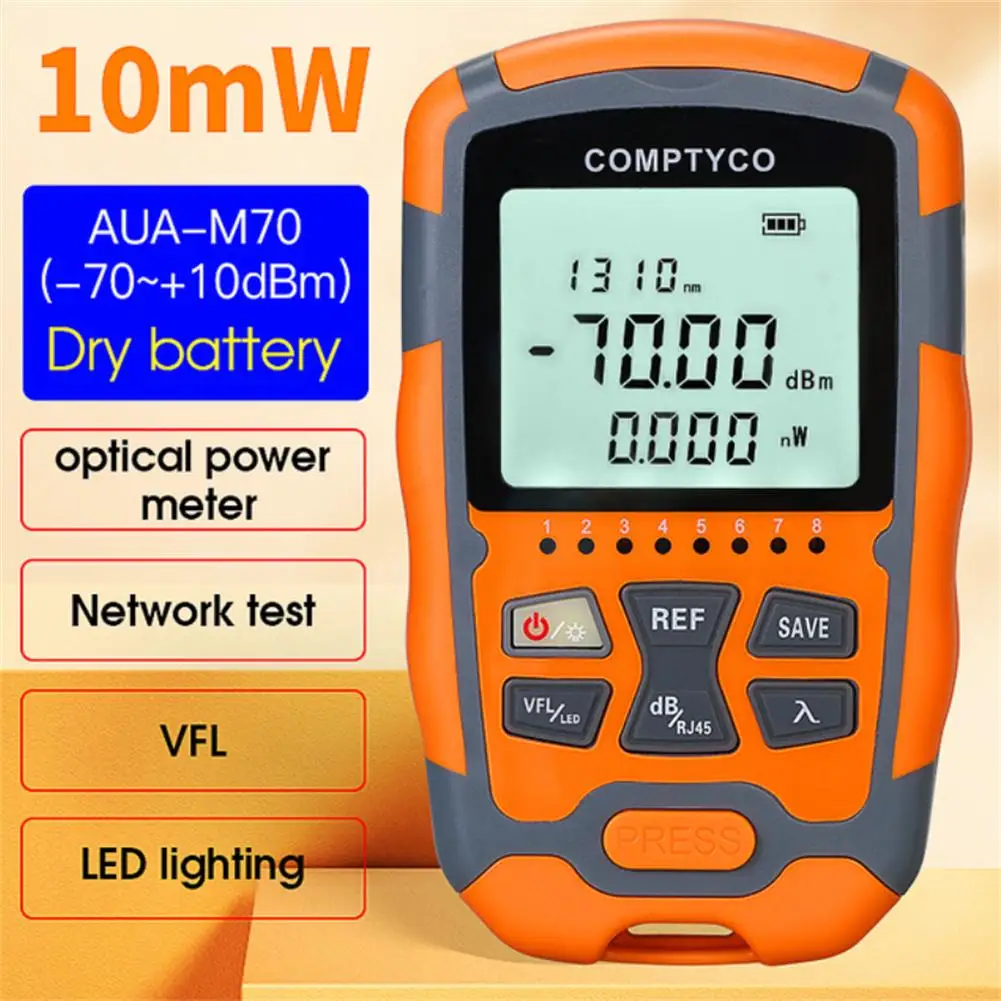 Aua-m70 10/30/mw 4-in-1 Optical Power Meter Visual Fault Locator Network Cable Tester Vfl (without Dry Batteries)
Aua-m70 10/30/mw 4-in-1 Optical Power Meter Visual Fault Locator Network Cable Tester Vfl (without Dry Batteries)