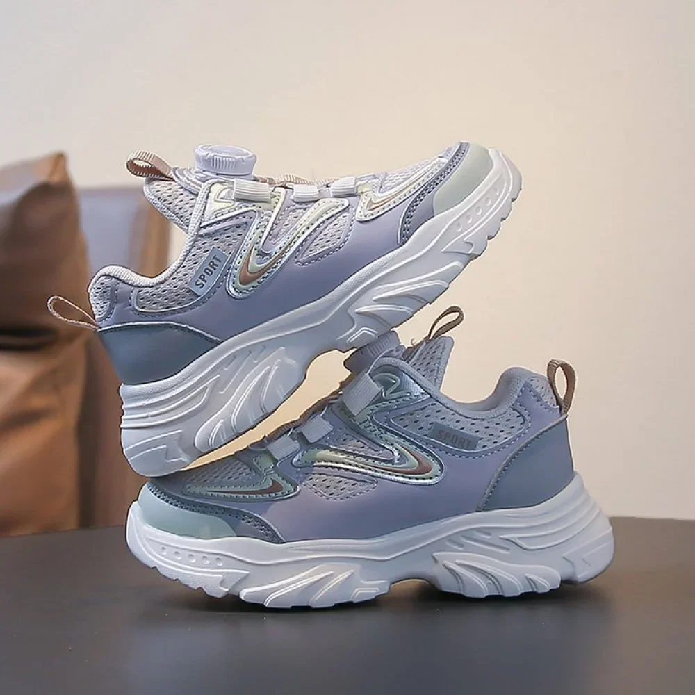 أحذية رياضية من الجلد الصناعي للأطفال موديل 2026، أحذية جري عصرية للمراهقين والأطفال، شبكية وقابلة للتنفس للأولاد والبنات أحذية رياضية من الجلد الصناعي للأطفال موديل 2026، أحذية جري عصرية للمراهقين والأطفال، شبكية وقابلة للتنفس للأولاد والبنات