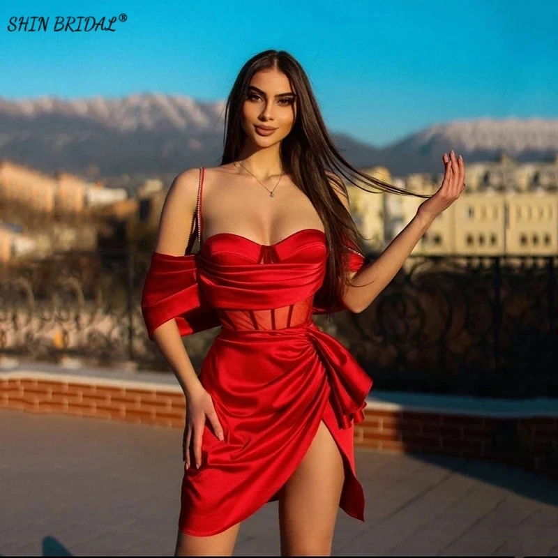 SHIN BRIDAL Stain Simple Elegant Short Sleeves Evening Dresses for Women 2024 Sweetheart Mermaid Backless Luxury Wedding Dresses
SHIN BRIDAL Stain Simple Elegant Short Sleeves Evening Dresses for Women 2024 Sweetheart Mermaid Backless Luxury Wedding Dresses