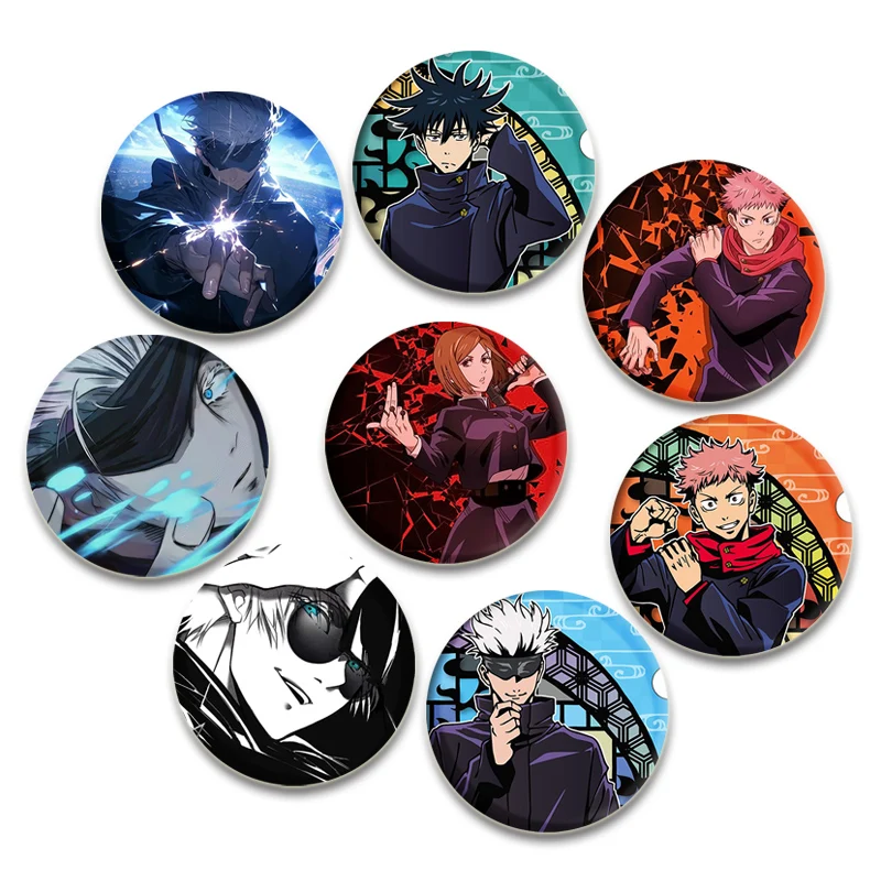 Anime Jujutsu Kaisen Badge Cute Gojo Satoru Yuji Itadori Round Lapel Pins DIY Backpack Collar Brooch Fashion Jewelry Accessories
Anime Jujutsu Kaisen Badge Cute Gojo Satoru Yuji Itadori Round Lapel Pins DIY Backpack Collar Brooch Fashion Jewelry Accessories