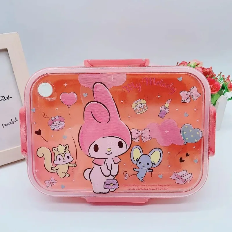 New Sanrio Hello Kitty Cartoon Plastic Lunch Box Cinnamoroll Kuromi My MelodyPompompurin Student 1300ML Microwaveable Fresh Box
New Sanrio Hello Kitty Cartoon Plastic Lunch Box Cinnamoroll Kuromi My MelodyPompompurin Student 1300ML Microwaveable Fresh Box