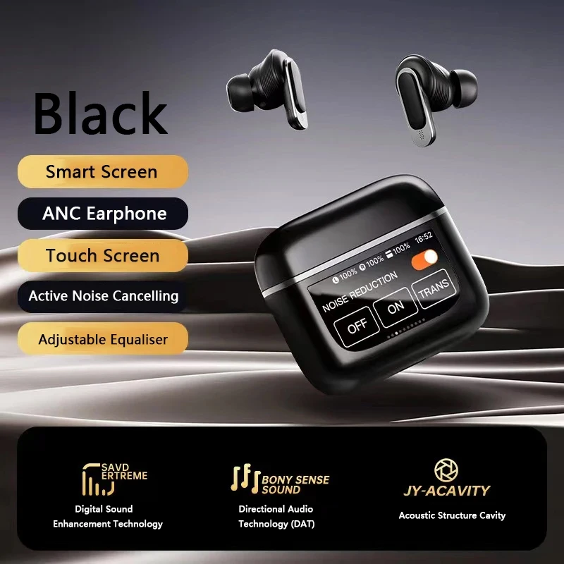 V8 Intelligent Touch Screen Wireless Bluetooth Headphones ANC Active Noise Reduction Games Endurance Wireless Bluetooth Headset
V8 Intelligent Touch Screen Wireless Bluetooth Headphones ANC Active Noise Reduction Games Endurance Wireless Bluetooth Headset