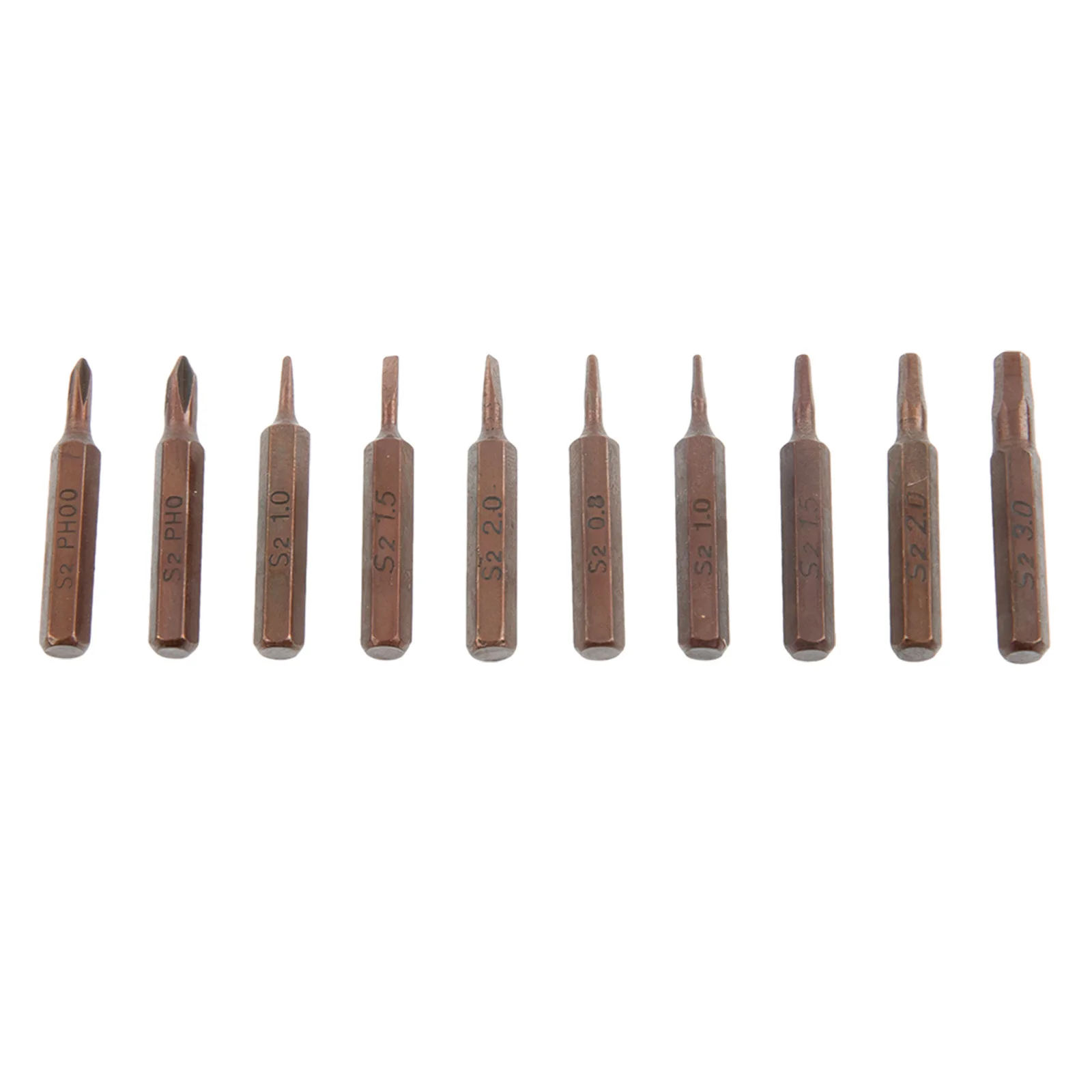 Get the Job Done Right, 10pcs Screwdriver Bit Set, Grey and Bronze Color, Perfect for Repairing Small Appliances and Parts
Get the Job Done Right, 10pcs Screwdriver Bit Set, Grey and Bronze Color, Perfect for Repairing Small Appliances and Parts