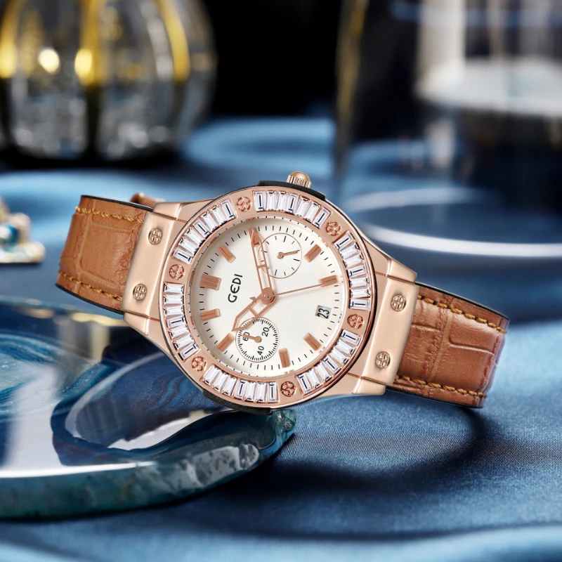 

Women Quartz Watch Luxury High Quality Clocks Dial Vintage Leather Female Watches Ladies Wristwatch Reloj Mujer Relogio Feminino