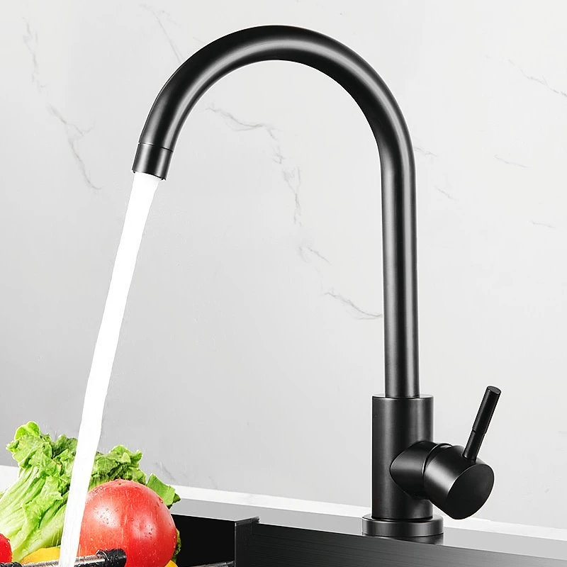 Kitchen Faucet for Cold and Hot Mixer Tap 304 Stainless Steel Wash Mixer Crane Tap 360 Rotation Sink Faucets Single Handle
Kitchen Faucet for Cold and Hot Mixer Tap 304 Stainless Steel Wash Mixer Crane Tap 360 Rotation Sink Faucets Single Handle
