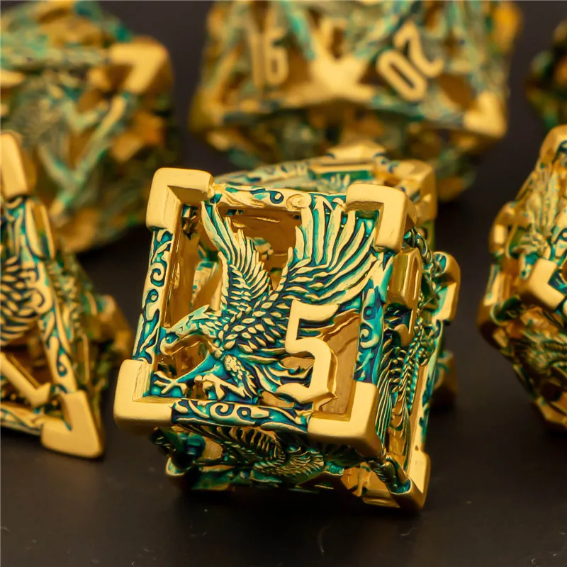 KERWELLSI DND Metal Hollow Dice Set, Dungeon and Dragon Dice Set D&D, Role Playing Dice, D and D RPG Dice D20 D12 D10 D8 D6 D4
KERWELLSI DND Metal Hollow Dice Set, Dungeon and Dragon Dice Set D&D, Role Playing Dice, D and D RPG Dice D20 D12 D10 D8 D6 D4