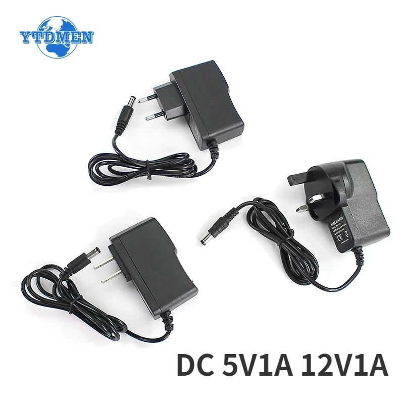 AC 110-240V DC 5V 12V 1A Universal Power Adapter 12 volts Supply Charger Adapter 5.5*2.1mm Eu Us Uk for LED Light Strips CCTV
AC 110-240V DC 5V 12V 1A Universal Power Adapter 12 volts Supply Charger Adapter 5.5*2.1mm Eu Us Uk for LED Light Strips CCTV