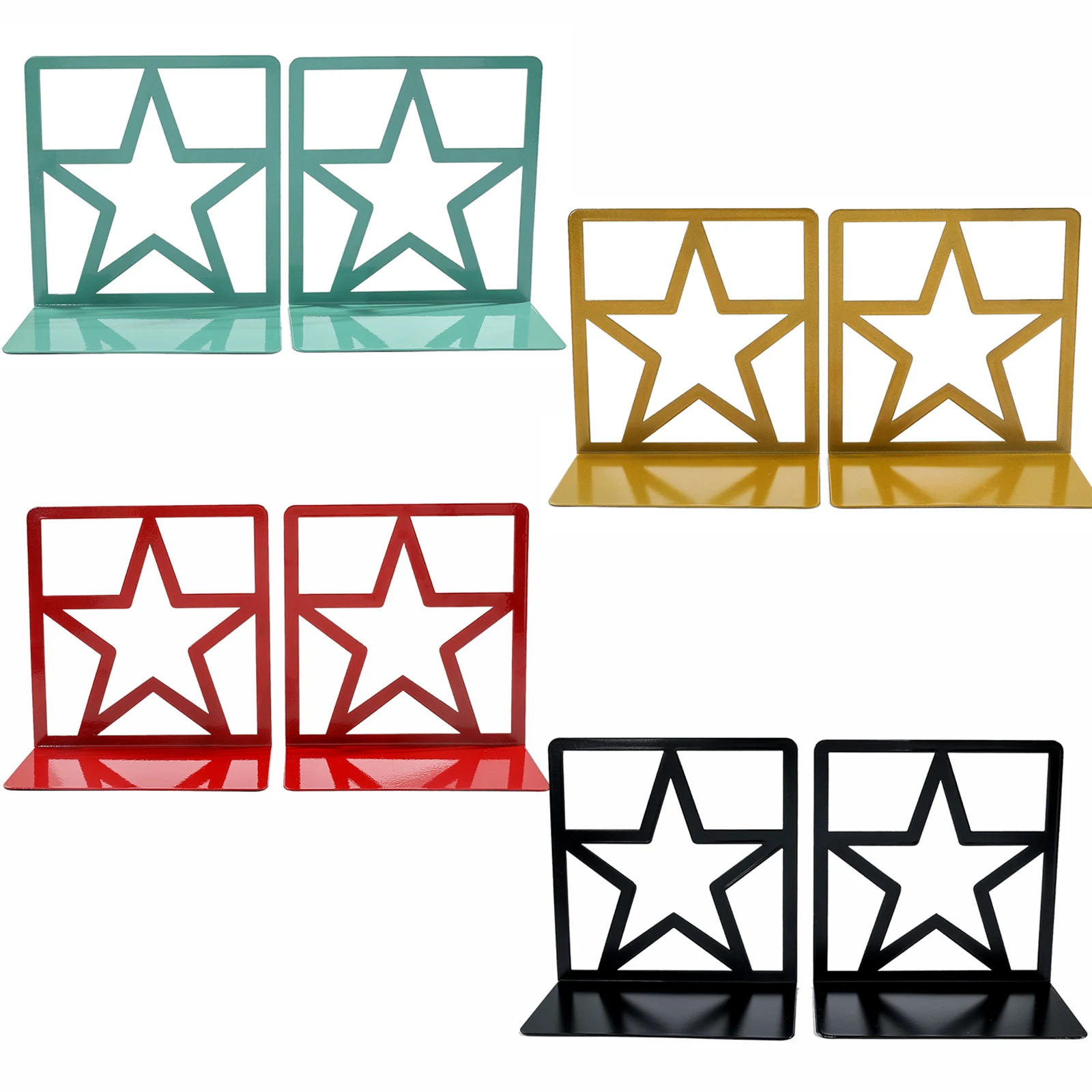 1Pair Five-pointed Star Hollow Bookstands Metal Star Bookends Book Support Office Decoration Book Rests Document Holder Gifts
1Pair Five-pointed Star Hollow Bookstands Metal Star Bookends Book Support Office Decoration Book Rests Document Holder Gifts
