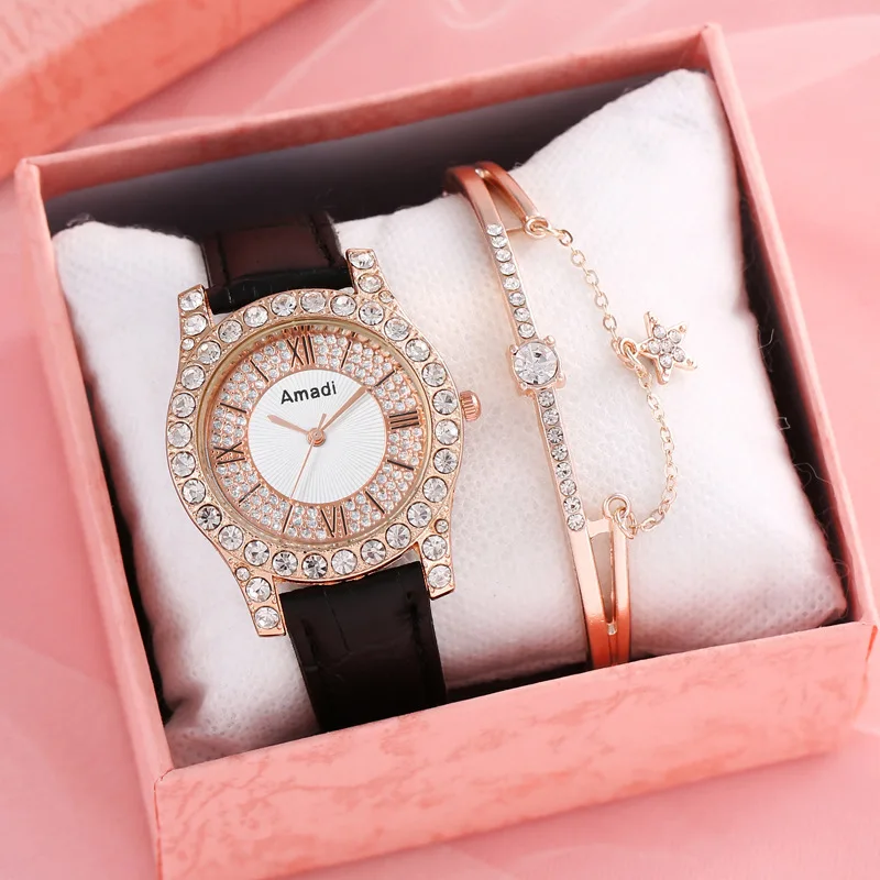 Women Fashion Watch Roman Faced Diamond Studded Women Minimalist and Versatile Students Quartz Wristwatches Часы Женские Montre
Women Fashion Watch Roman Faced Diamond Studded Women Minimalist and Versatile Students Quartz Wristwatches Часы Женские Montre