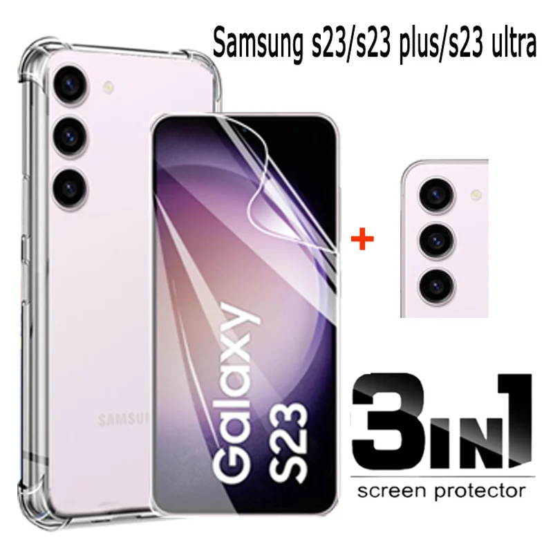 screen protector + phone case for samsung s23 shockproof silicone cover s22ultra s23plus s23ultra case s22 samsungs23
screen protector + phone case for samsung s23 shockproof silicone cover s22ultra s23plus s23ultra case s22 samsungs23