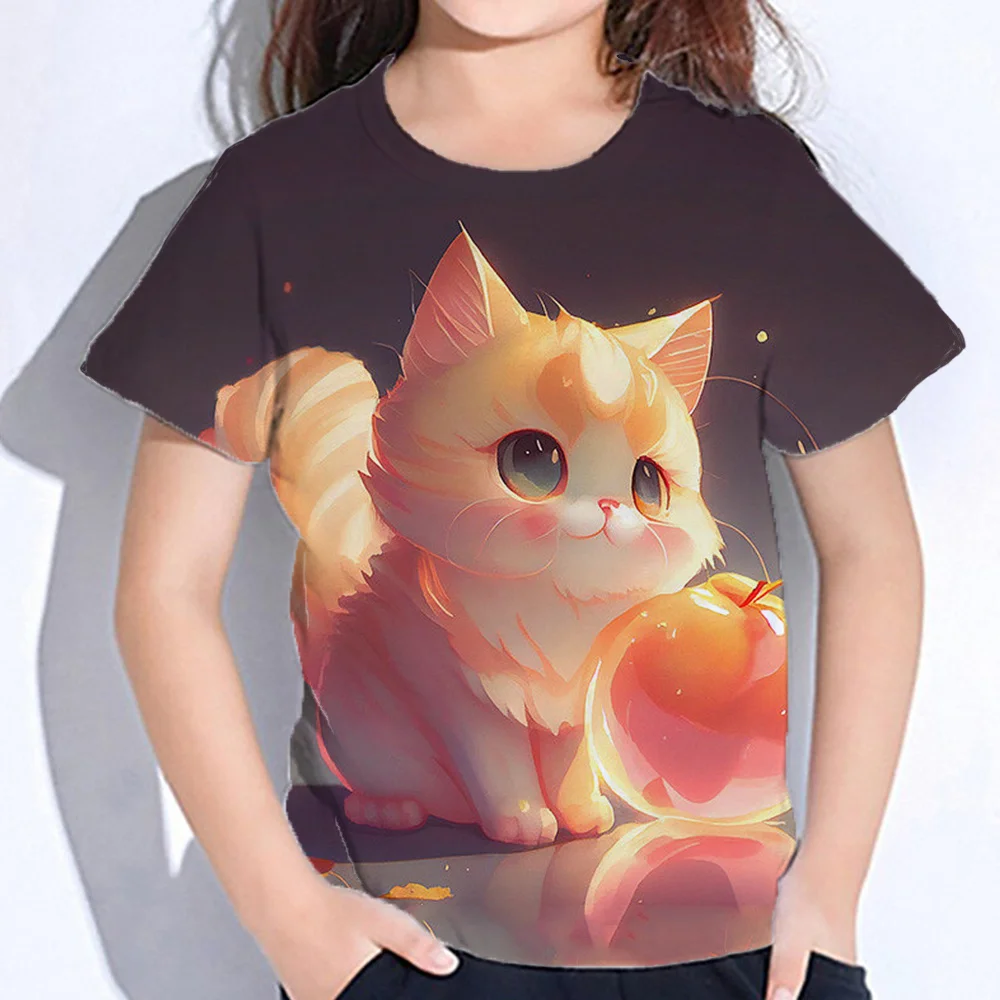 Kids Adlults Clothing Kawaii Cat Tshirt For Girl 3d Print Top Casual Tee Shirts Summer Short Sleeve Fashion T-Shirt For Children
Kids Adlults Clothing Kawaii Cat Tshirt For Girl 3d Print Top Casual Tee Shirts Summer Short Sleeve Fashion T-Shirt For Children
