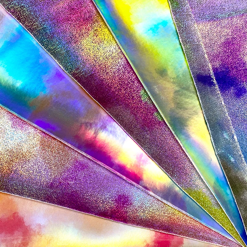 Cloudy Gradient Pattern Holographic Faux Leather PU Leather 30*135 For Making Furniture Decoration Garment Handbags DIY Crafts
Cloudy Gradient Pattern Holographic Faux Leather PU Leather 30*135 For Making Furniture Decoration Garment Handbags DIY Crafts