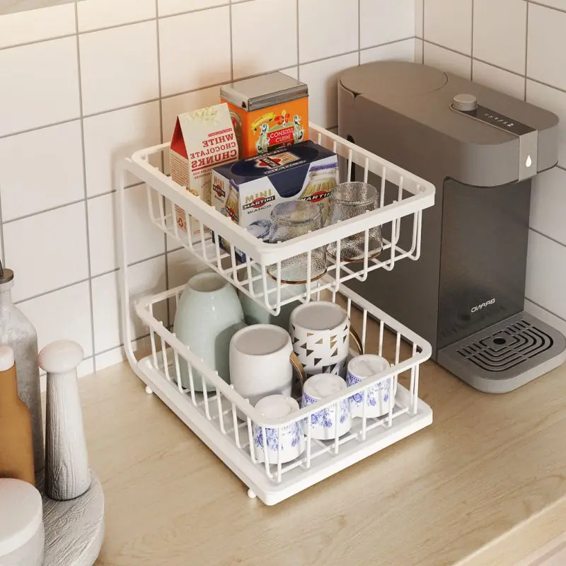 Kitchen Dish Drainer Storage Rack U-Shape 2 Tier Cutlery Water Cup Fruit & Vegetable Shelf Kitchen Counter Storage Organiser
Kitchen Dish Drainer Storage Rack U-Shape 2 Tier Cutlery Water Cup Fruit & Vegetable Shelf Kitchen Counter Storage Organiser