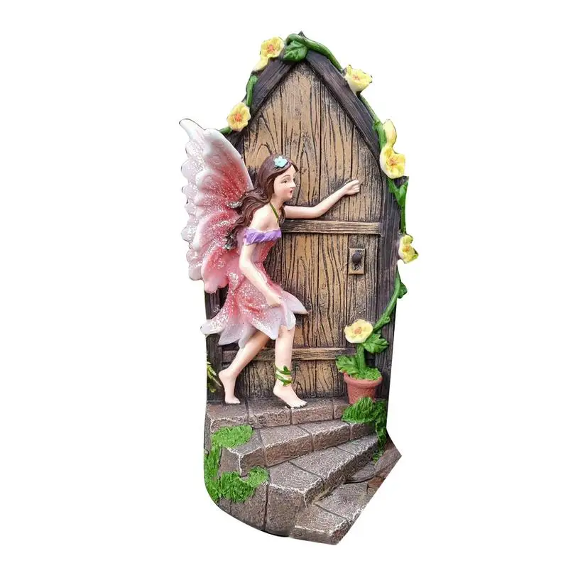 Cute Miniature Door Statue Fairy Elf Garden Decor Resin Fairy Knocking On The Door Art Garden Sculpture Statues Ornaments
Cute Miniature Door Statue Fairy Elf Garden Decor Resin Fairy Knocking On The Door Art Garden Sculpture Statues Ornaments