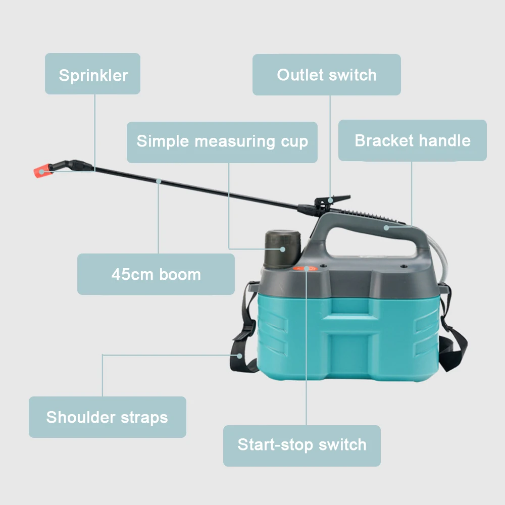 5L Irrigation Machine Agricultural Garden Spraying New Sprayer High Pressure Lithium Battery Sprayer
5L Irrigation Machine Agricultural Garden Spraying New Sprayer High Pressure Lithium Battery Sprayer