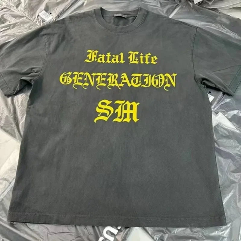 Универсальная Повседневная футболка в американском стиле для мужчин и женщин, с круглым вырезом и надписью, в стиле Хай-стрит, в стиле хип-хоп, с короткими рукавами
Универсальная Повседневная футболка в американском стиле для мужчин и женщин, с круглым вырезом и надписью, в стиле Хай-стрит, в стиле хип-хоп, с короткими рукавами