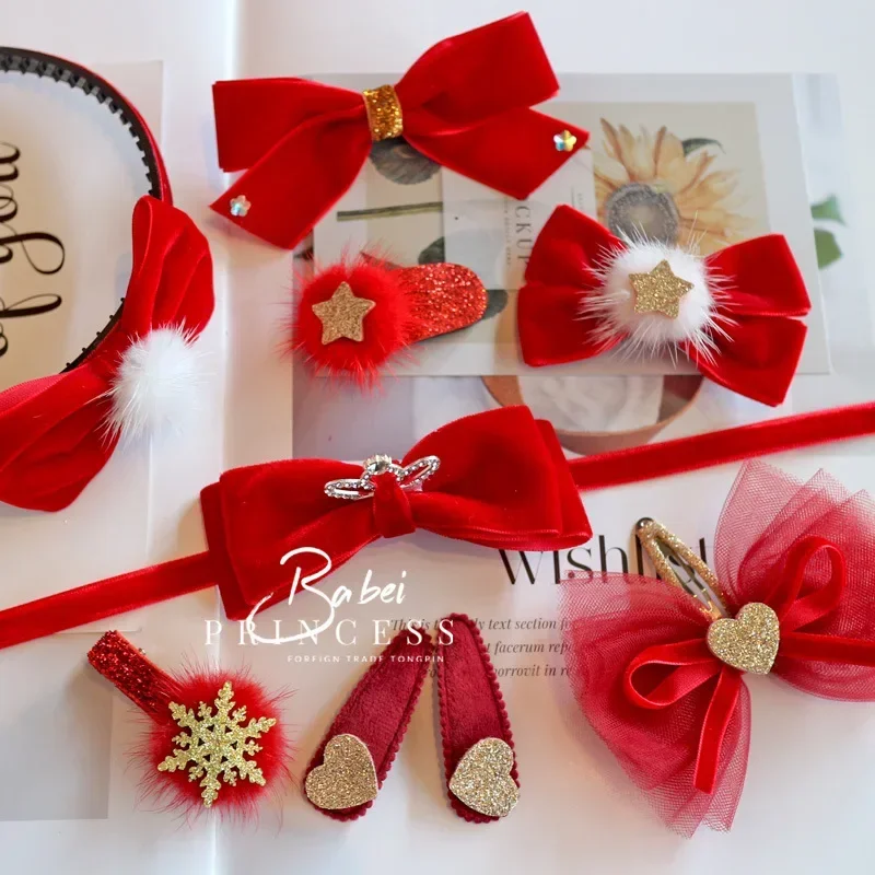 Red Children Cute Pearl Flower Hair Ball Bow New Year Hairpins Baby Girls Lovely Ornament Hair Clips Kids Hair Accessories
Red Children Cute Pearl Flower Hair Ball Bow New Year Hairpins Baby Girls Lovely Ornament Hair Clips Kids Hair Accessories