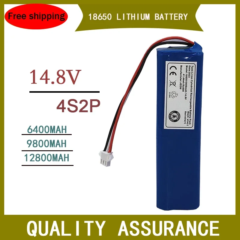100% Brand New 4S2P 14.8V 6400mAh/9800mAh/12800mAh 18650 Lithium Ion Battery for Professional Robot Vacuum Cleaner Batteries
100% Brand New 4S2P 14.8V 6400mAh/9800mAh/12800mAh 18650 Lithium Ion Battery for Professional Robot Vacuum Cleaner Batteries