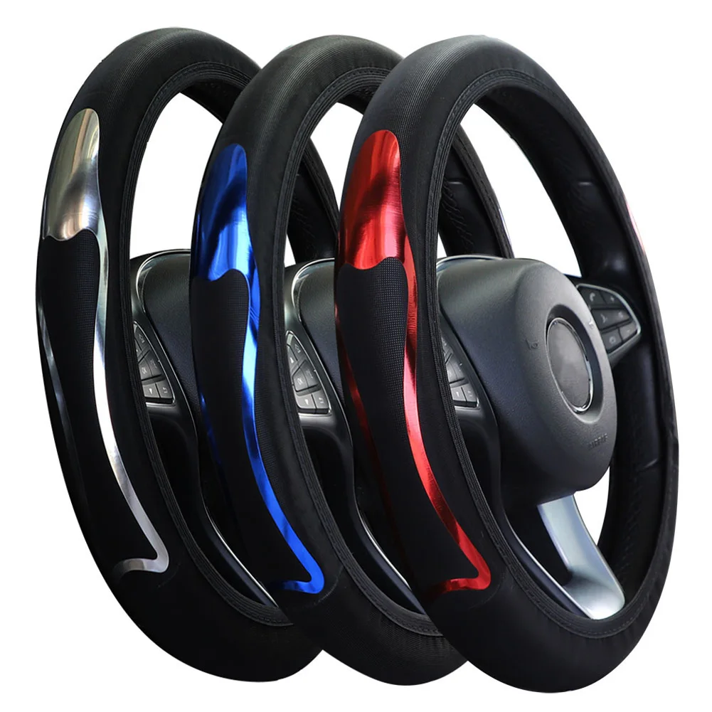Universal 15\"/38CM PU Leather Car Steering Wheel Cover Breathable Automobiles Anti Slip Accessories
Universal 15\"/38CM PU Leather Car Steering Wheel Cover Breathable Automobiles Anti Slip Accessories