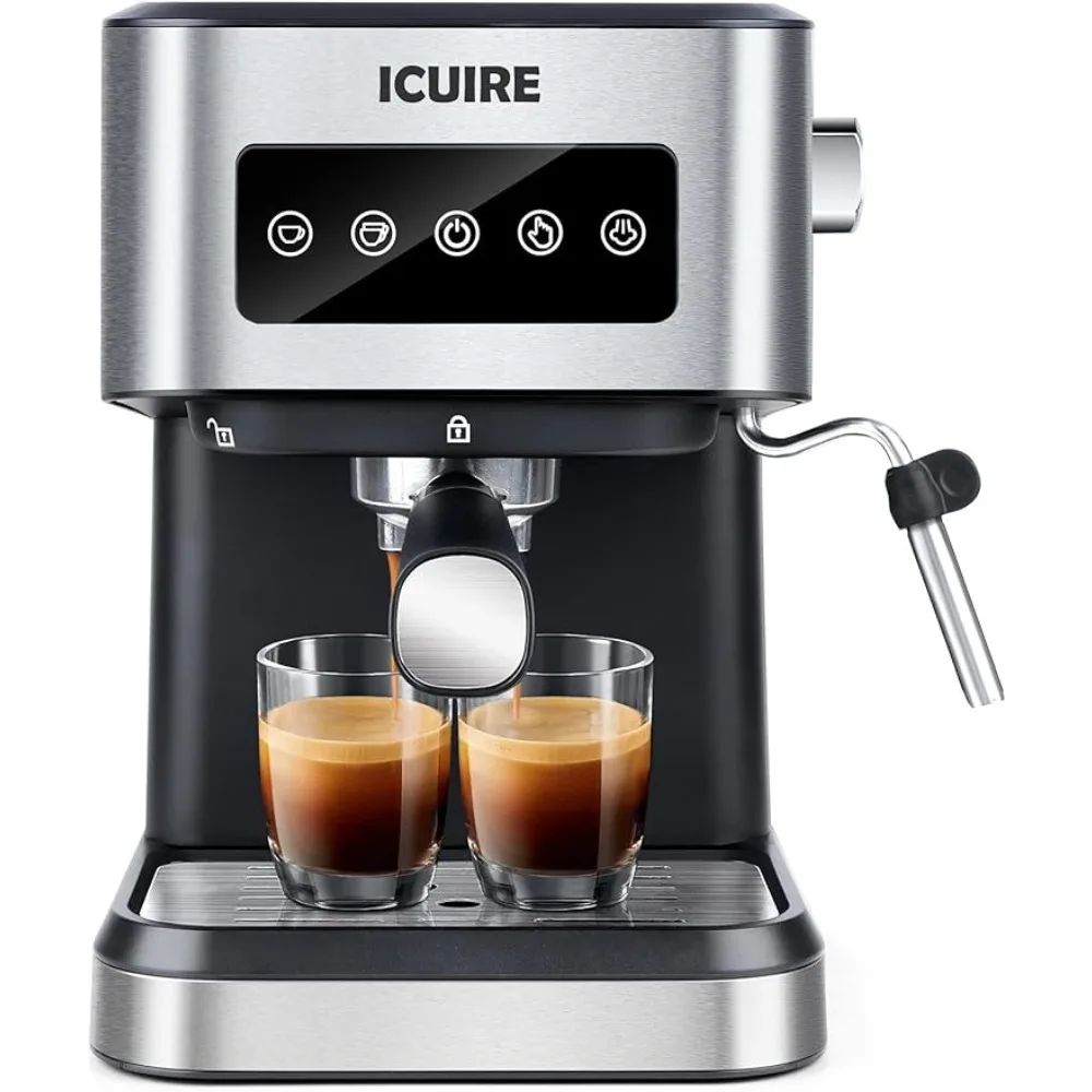 ICUIRE Espresso Machine with Milk Frother, 20 Bar Coffee Machine, 1.5L/50oz Removable Water Tank,
ICUIRE Espresso Machine with Milk Frother, 20 Bar Coffee Machine, 1.5L/50oz Removable Water Tank,