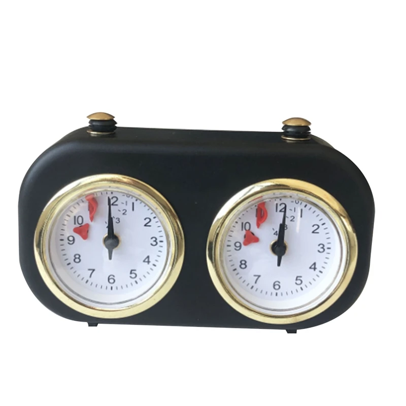 

Tournament Clock Mechanical International Chess Timer Clock For Competition(Color: Black)