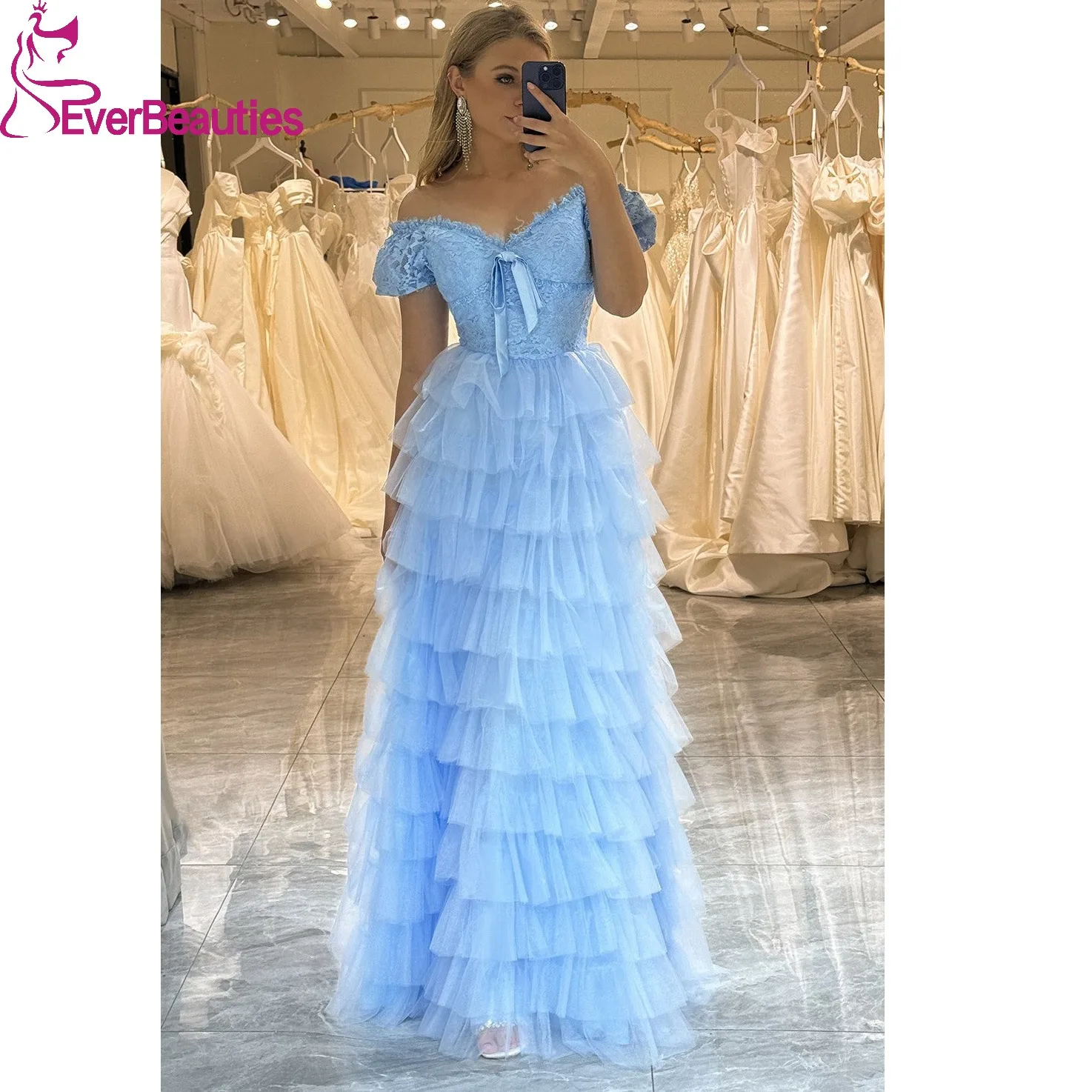 Long Prom Dresses 2024 Tulle Ruffles Formal Dresses Cap Sleeves Vestidos De Gala Mujer A Line Banquet Party Gowns for Women
Long Prom Dresses 2024 Tulle Ruffles Formal Dresses Cap Sleeves Vestidos De Gala Mujer A Line Banquet Party Gowns for Women