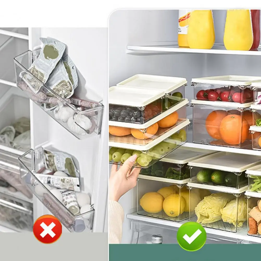 Fruit Storage Box Transparent Fridge Box Stackable Food Grade Fruit Vegetable Storage Box with Lid Capacity for Transparent
Fruit Storage Box Transparent Fridge Box Stackable Food Grade Fruit Vegetable Storage Box with Lid Capacity for Transparent