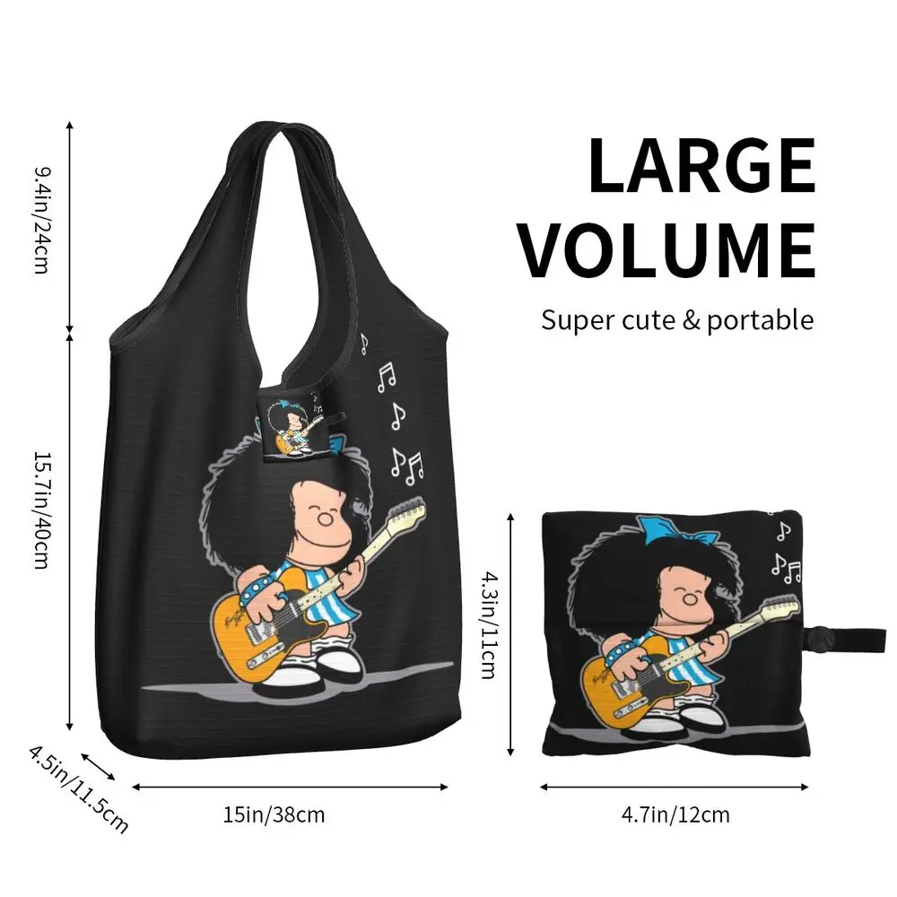 Custom Vintage Mafalda Manga Grocery Shopping Bag 44 Sb464f565189c4ddba5295175d8eeea19r