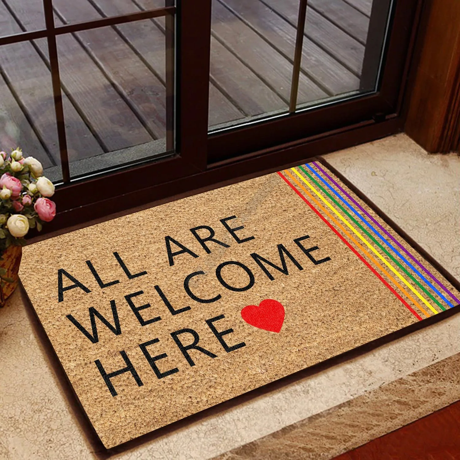 PLstar Cosmos LGBT Door Mat All Are Welcome Here Doormat 3D Printed Doormat Non Slip Door Floor Mats Decor Porch Doormat
PLstar Cosmos LGBT Door Mat All Are Welcome Here Doormat 3D Printed Doormat Non Slip Door Floor Mats Decor Porch Doormat