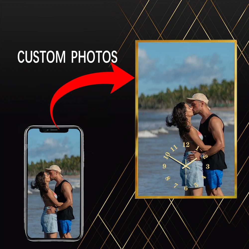 Send Photos to Customize Art Clock Digital Wall Clock Aluminum Alloy Frame 25X40CM Tempered Glass Clock Silent Clock Family Gift
Send Photos to Customize Art Clock Digital Wall Clock Aluminum Alloy Frame 25X40CM Tempered Glass Clock Silent Clock Family Gift