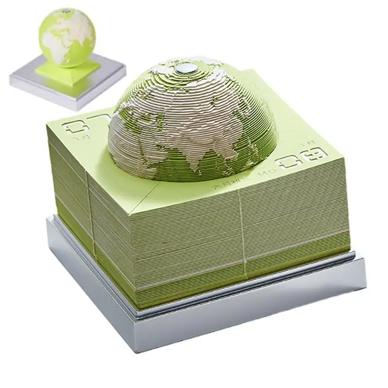 3D Earth Calendar 2024 Creative Earth Shape Timepiece Calendar Sculpture Paper Earth Model Rip-Away Paper Carving Sticky
3D Earth Calendar 2024 Creative Earth Shape Timepiece Calendar Sculpture Paper Earth Model Rip-Away Paper Carving Sticky