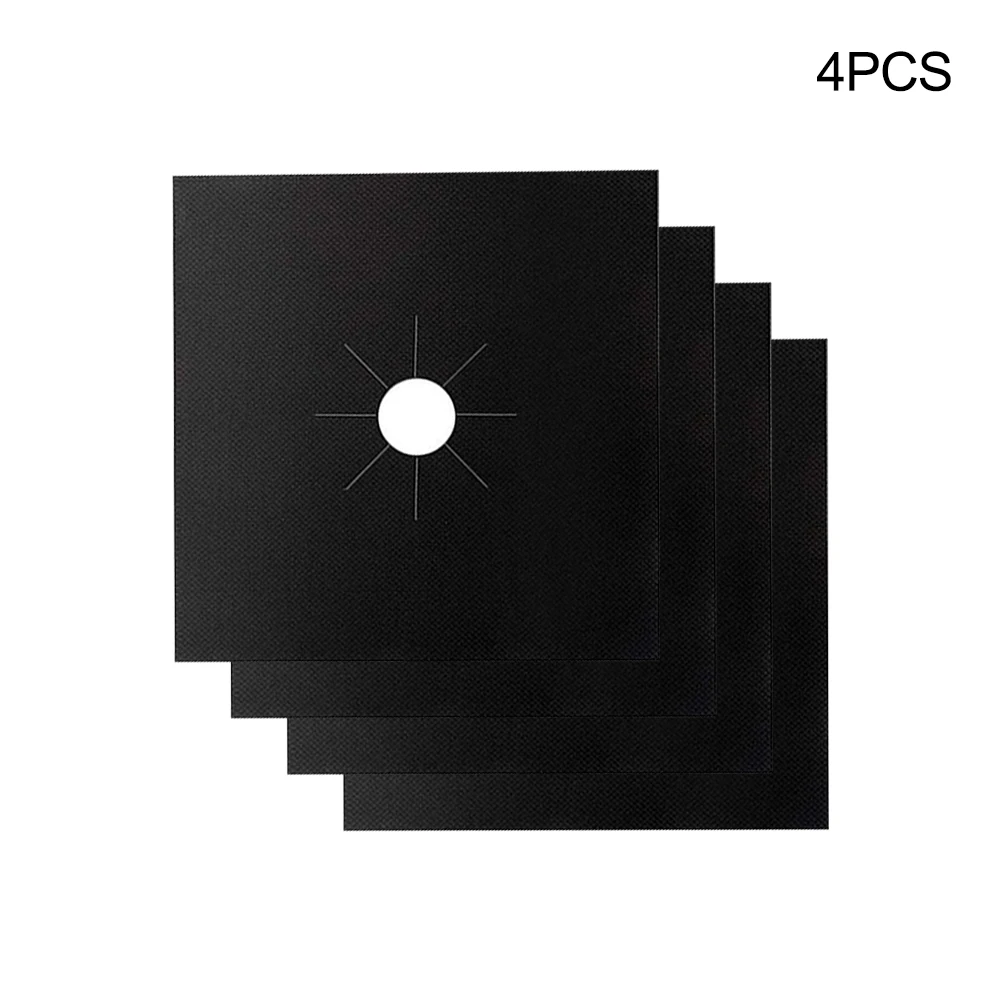 4Pcs Black Gas Range Protector Covers Hob Stove Top Cooker Cover Reusable Protector Range Liner Non Stick Gas Mat 27x27cm
4Pcs Black Gas Range Protector Covers Hob Stove Top Cooker Cover Reusable Protector Range Liner Non Stick Gas Mat 27x27cm