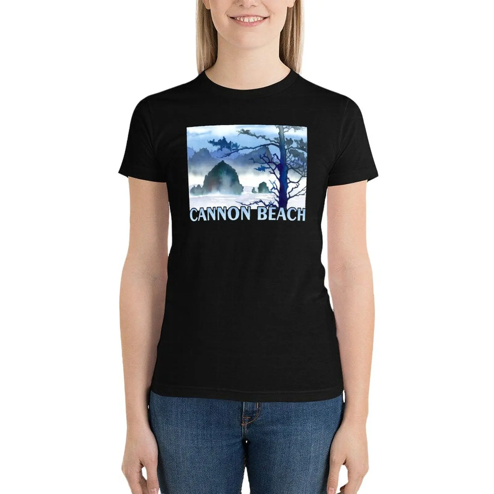 Cannon Beach Haystack Rock T-Shirt lady clothes animal print shirt for girls plus size tops Women t shirt
Cannon Beach Haystack Rock T-Shirt lady clothes animal print shirt for girls plus size tops Women t shirt
