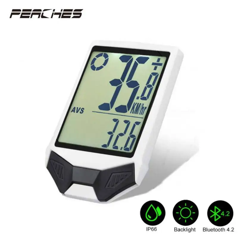 PEACHES Bike Wireless Computer Rainproof Multifunction Riding Bicycle Odometer Cycling Speedometer Stopwatch Backlight
PEACHES Bike Wireless Computer Rainproof Multifunction Riding Bicycle Odometer Cycling Speedometer Stopwatch Backlight