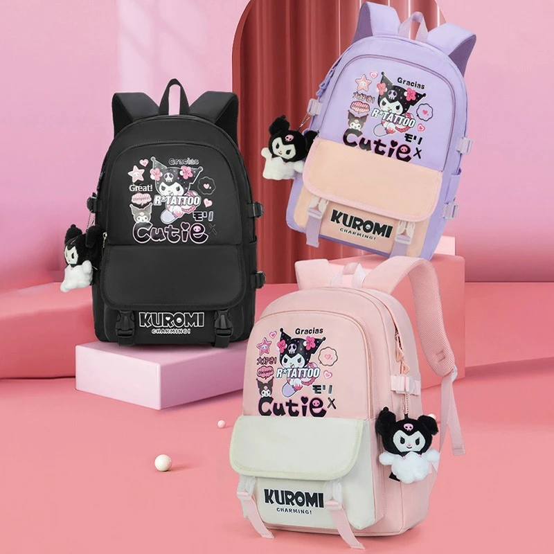 Sanrio Студенческая сумка Kuromi Аниме Фигурка кавайная девочка вместительные плечи Модные хорошего качества подарки для детей Быстрая доставка
Sanrio Студенческая сумка Kuromi Аниме Фигурка кавайная девочка вместительные плечи Модные хорошего качества подарки для детей Быстрая доставка